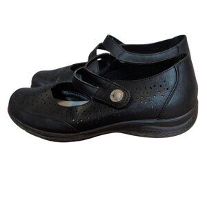 Classic Editions Shoes Black Memory Foam Pumps Lightweight Vented Mary Jane Shoe